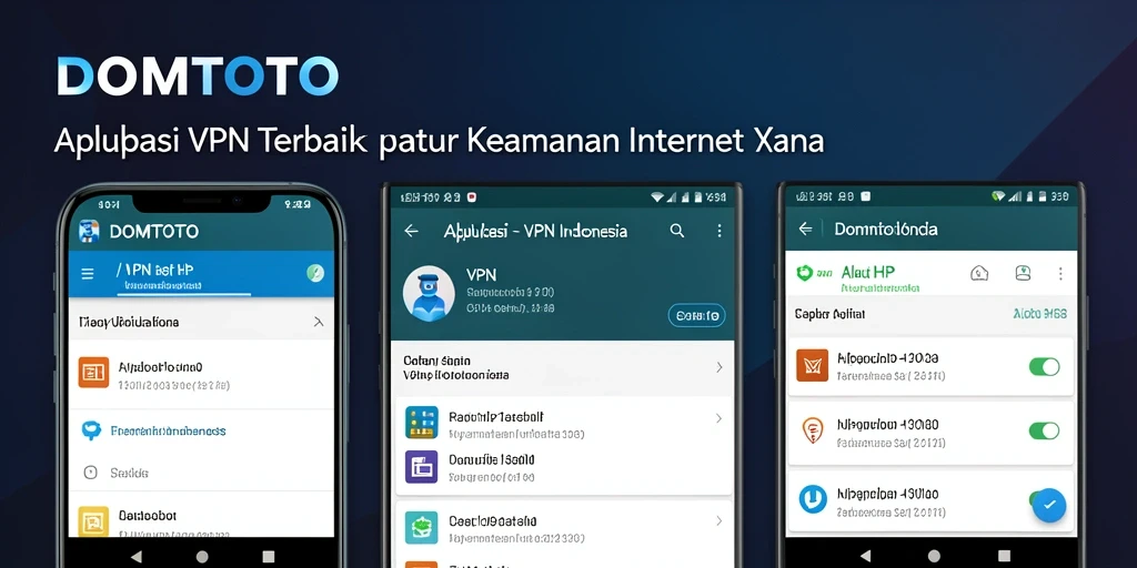 Antarmuka DOMTOTO yang mudah digunakan untuk akses VPN.