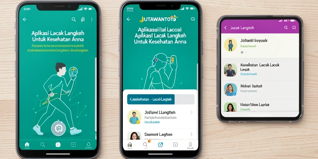 Antarmuka aplikasi JUTAWANTOTO yang menampilkan fitur Lacak Langkah.