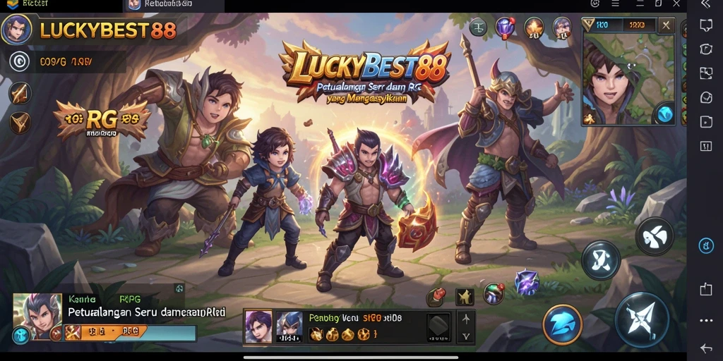 Tampilan antarmuka RPG LUCKYBEST88 yang menawan dan interaktif.