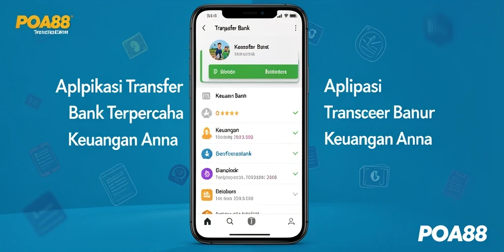 Antarmuka POA88 yang intuitif untuk transaksi bank.